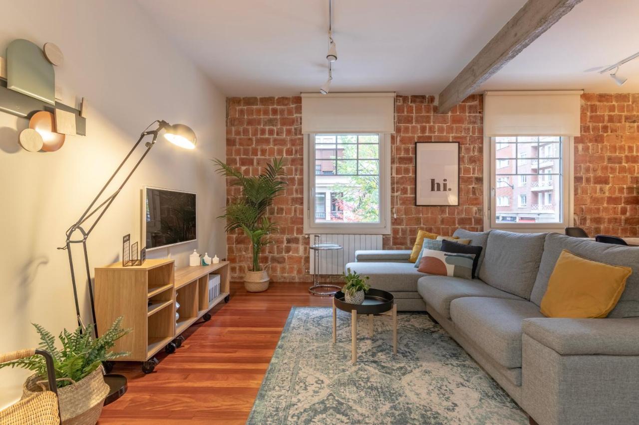 Gran Apartamento Con Estilo En El Centro De Bilbau Exterior foto
